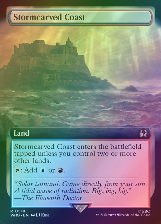 Stormcarved Coast (WHO) (518) / Extended Art / Foil