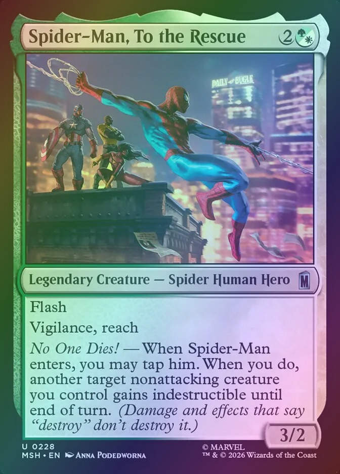 Spider-Man, To the Rescue (MSH) (228) / Foil