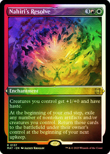 Nahiri's Resolve (MAT) / Foil Etched