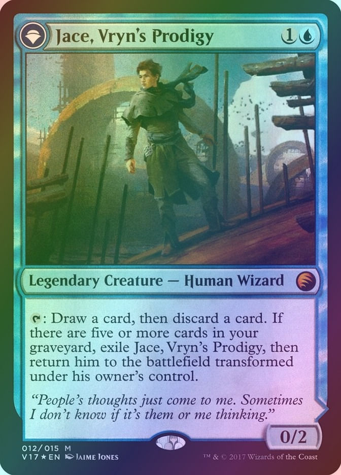 Jace, Vryn's Prodigy // Jace, Telepath Unbound (V17) (12) / Foil — cara 1 de 2