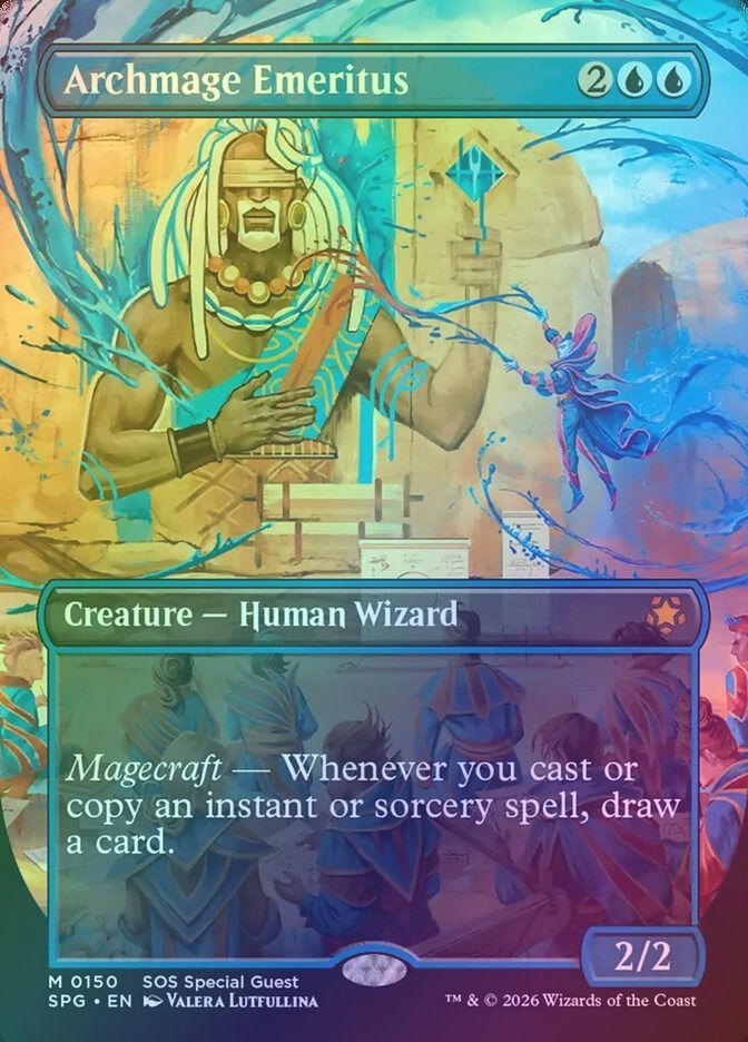 Archmage Emeritus (SPG) (150) / Borderless / Foil