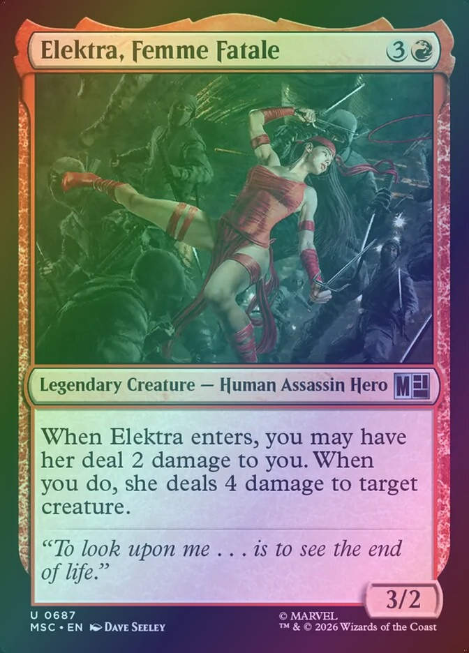 Elektra, Femme Fatale (MSC) (687) / Foil