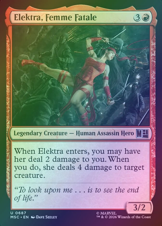 Elektra, Femme Fatale (MSC) (687) / Foil