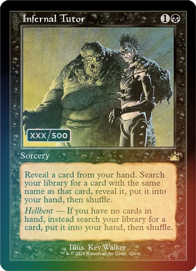 Infernal Tutor (rvr) (Serialized Foil) (206/500)