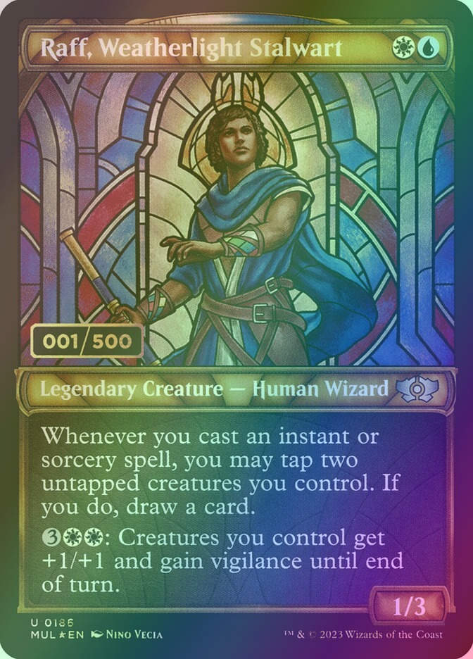Raff, Weatherlight Stalwart (MUL) (186z) / Serialized