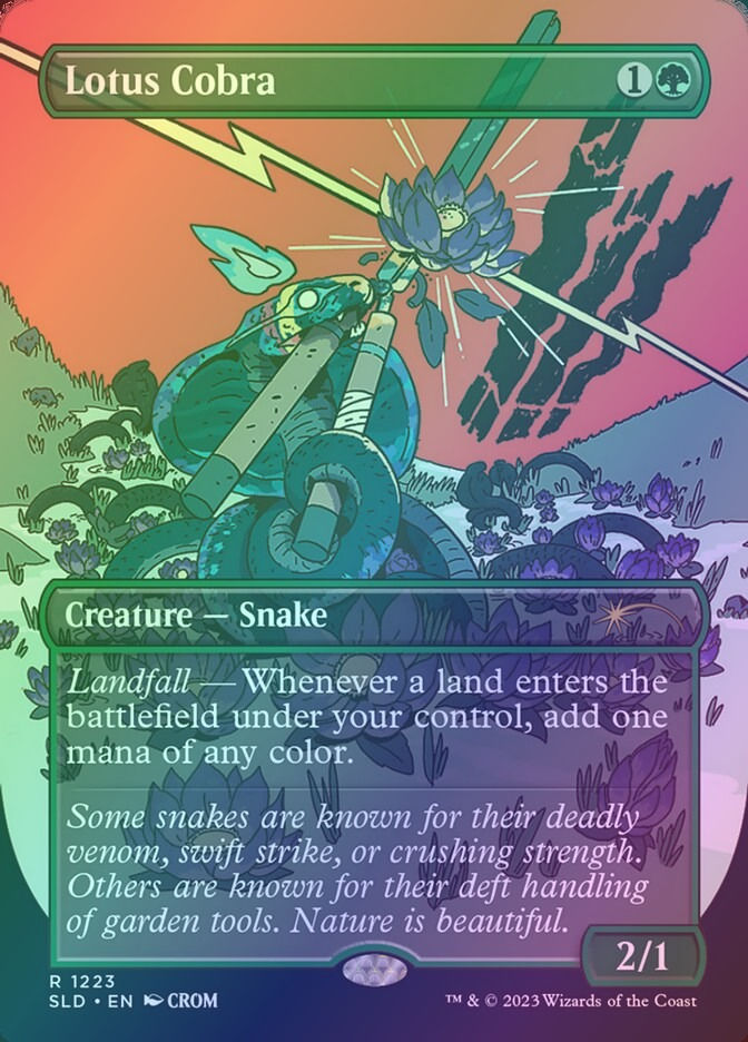 Lotus Cobra (SLD) (1223) / Borderless / Foil