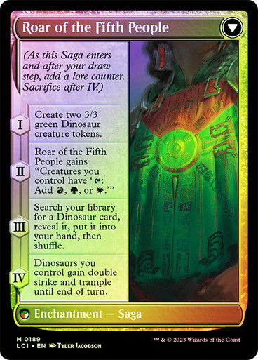 Huatli, Poet of Unity // Roar of the Fifth People (lci) / Foil — cara 2 de 2
