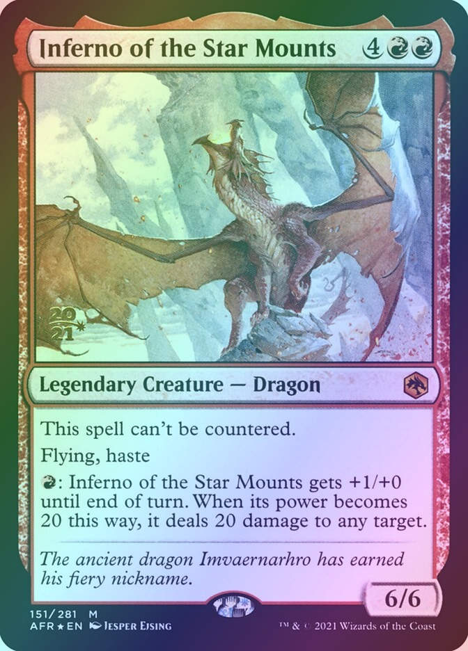 Inferno of the Star Mounts (PAFR) (151s) / Foil