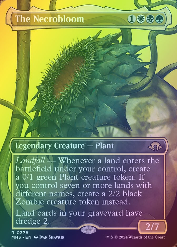 The Necrobloom (MH3) (378) / Borderless / Foil