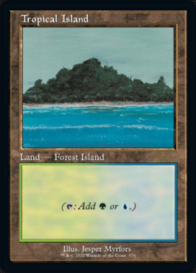 Tropical Island (30a) / Retro Frame