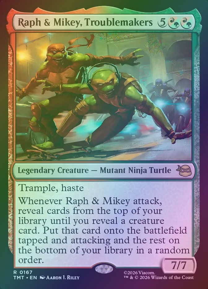 Raph & Mikey, Troublemakers (TMT) (167) / Foil