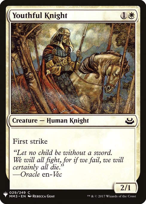 Youthful Knight (PLST) (MM3-29)