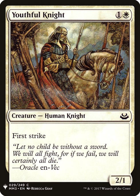 Youthful Knight (PLST) (MM3-29)