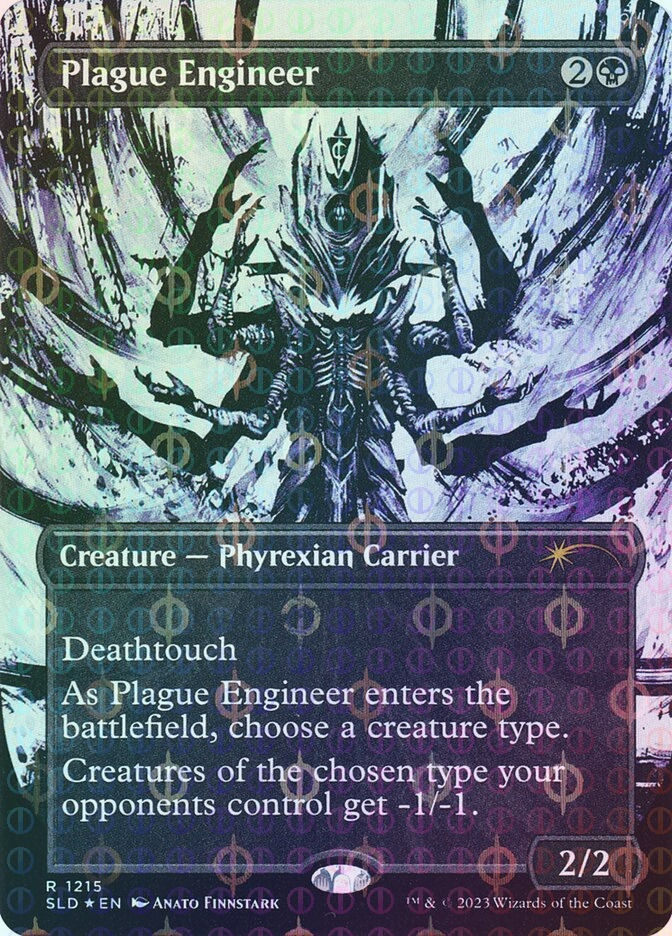 Plague Engineer (SLD) (1215) / Borderless / Step-and-Compleat Foil