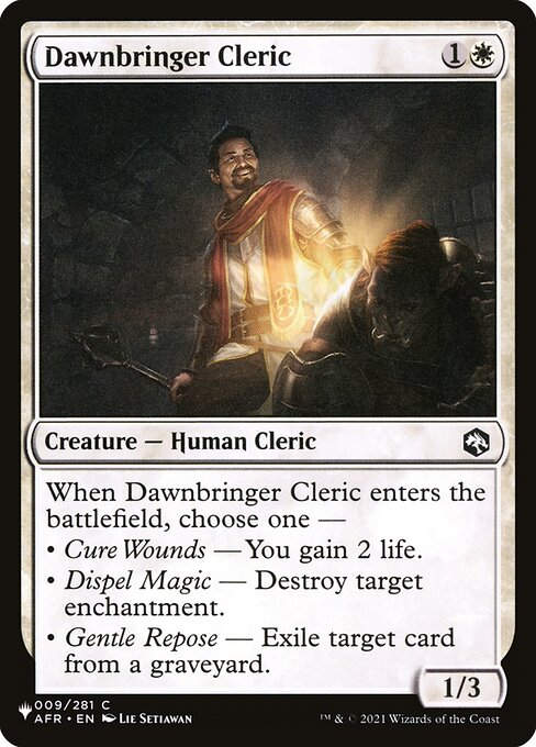 Dawnbringer Cleric (PLST) (AFR-9)
