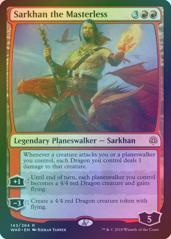 Sarkhan the Masterless (WAR) (143) / Foil