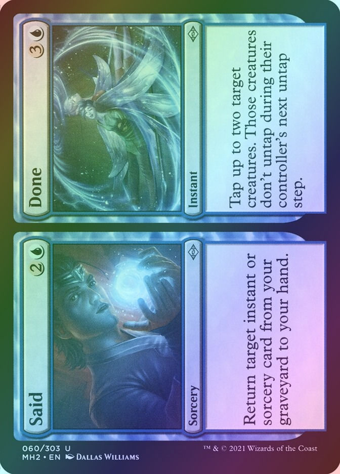 Said // Done (MH2) (60) / Foil