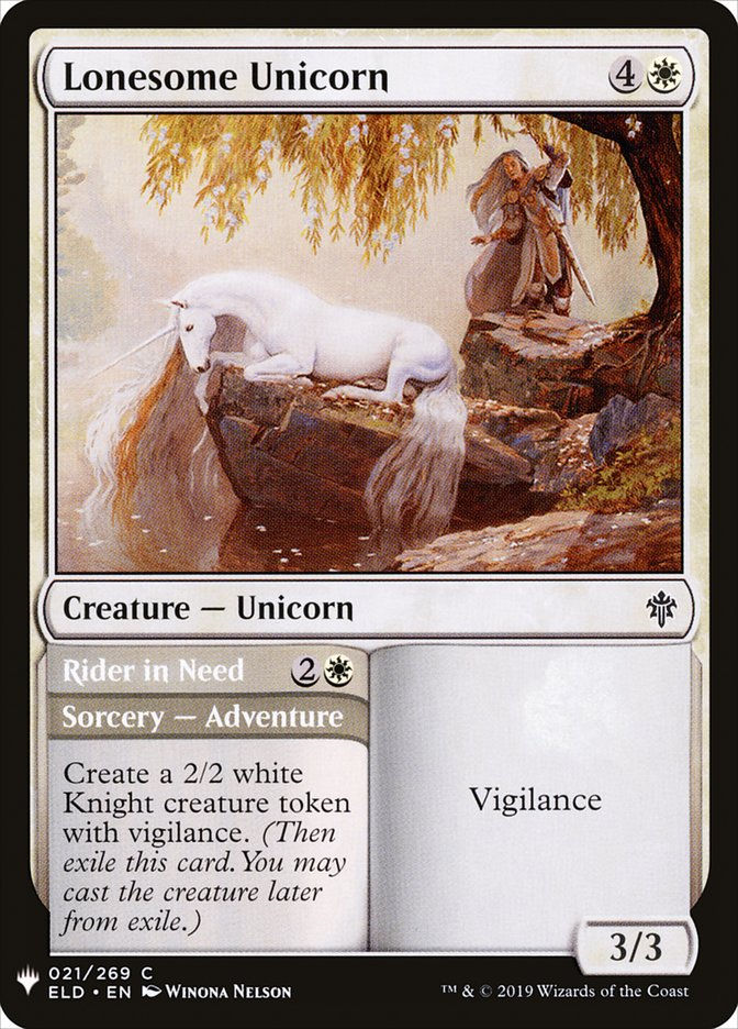 Lonesome Unicorn // Rider in Need (MYS)