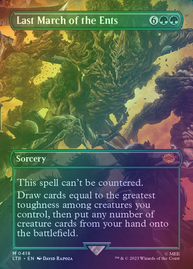 Last March of the Ents (LTR) (418) / Borderless / Foil