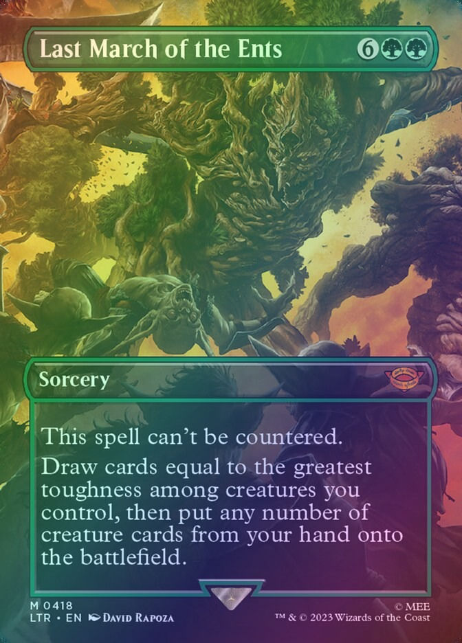 Last March of the Ents (LTR) (418) / Borderless / Foil