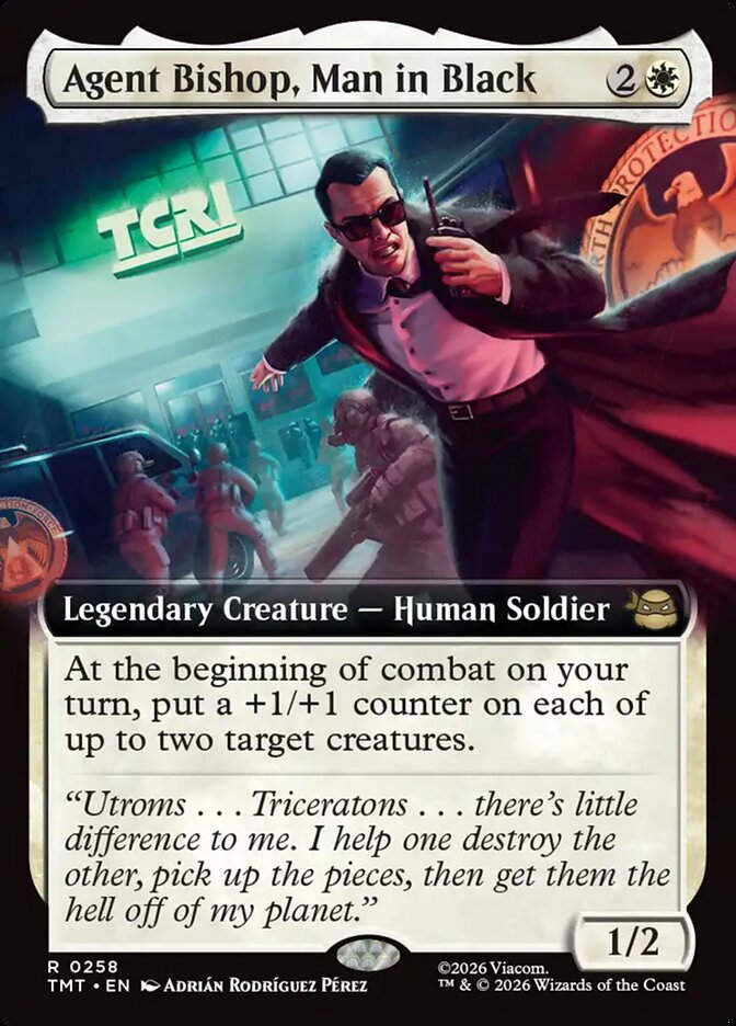 Agent Bishop, Man in Black (TMT) (258) / Extended Art