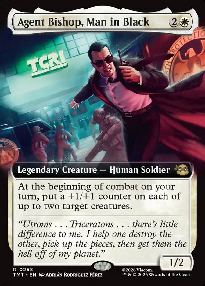 Agent Bishop, Man in Black (TMT) (258) / Extended Art