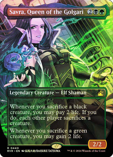 Savra, Queen of the Golgari (rvr) (440) / Anime / Foil