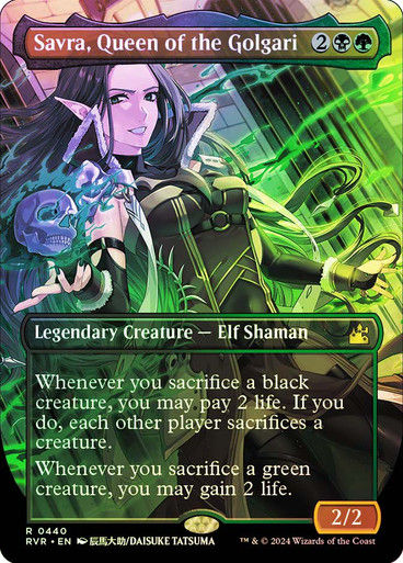Savra, Queen of the Golgari (rvr) (440) / Anime / Foil