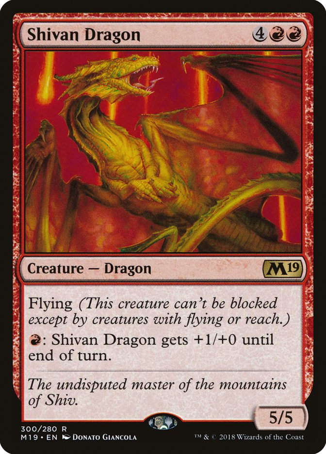 Shivan Dragon (M19) (300)