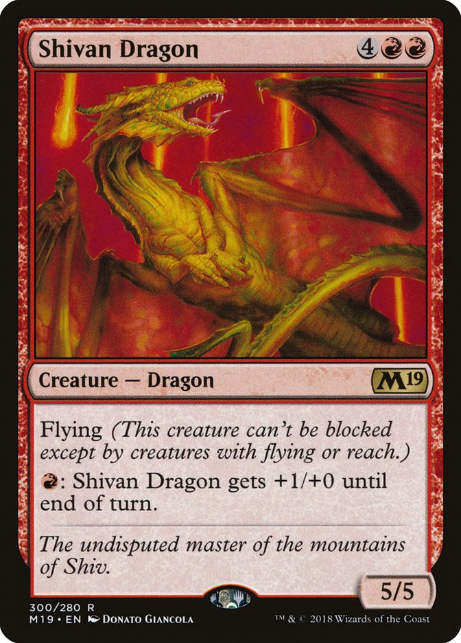 Shivan Dragon (M19) (300)