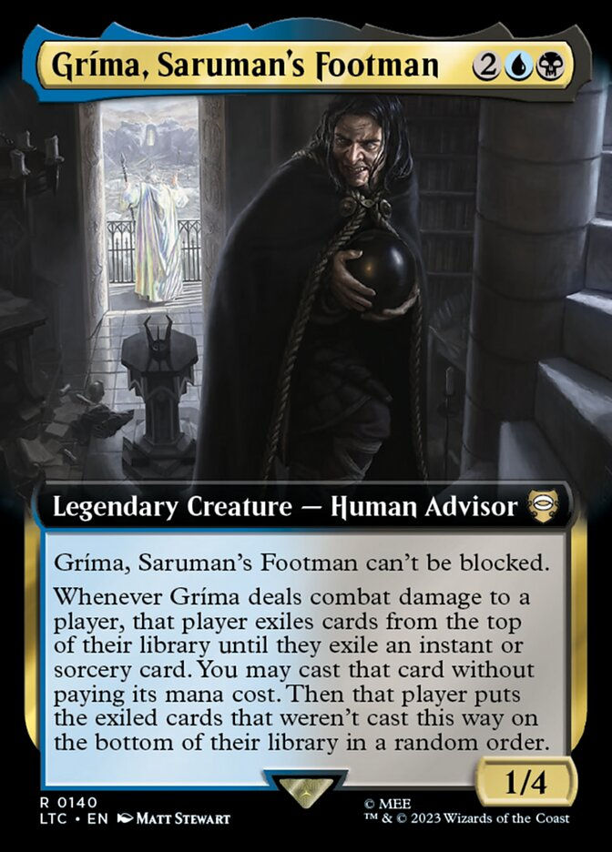 Gríma, Saruman's Footman (LTC) (140) / Extended Art