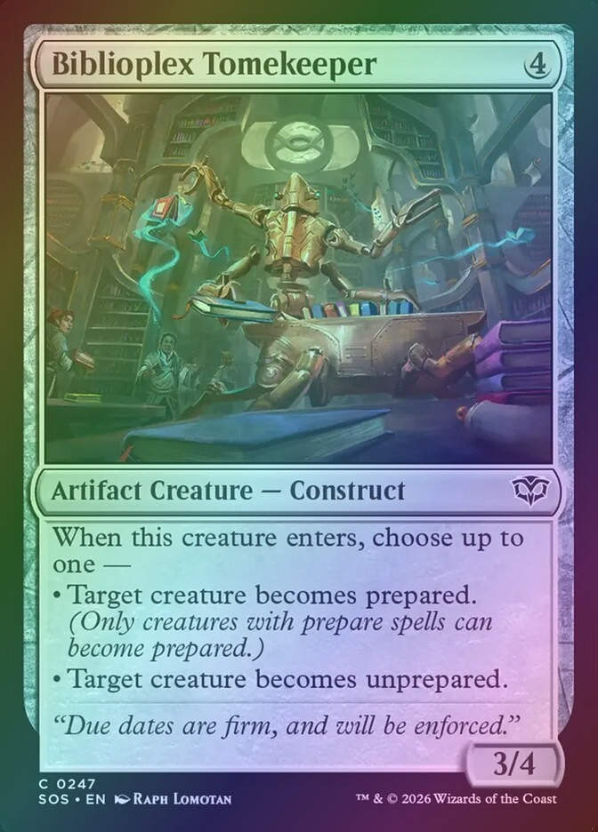 Biblioplex Tomekeeper (SOS) (247) / Foil