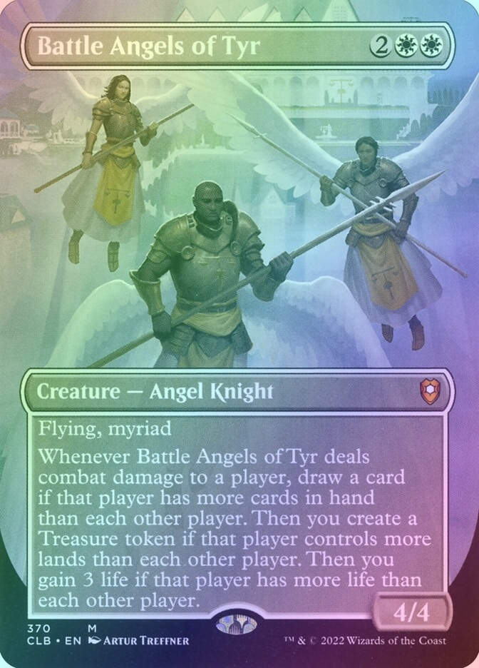 Battle Angels of Tyr (CLB) (370) / Borderless / Foil