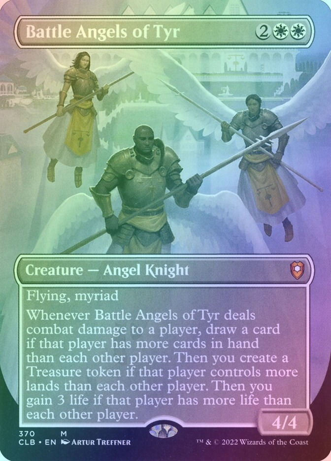 Battle Angels of Tyr (CLB) (370) / Borderless / Foil