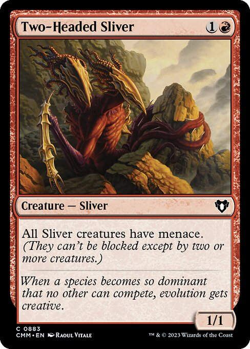 Two-Headed Sliver (cmm) (Commander Deck)