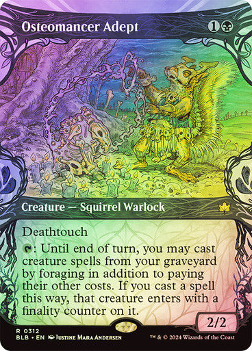Osteomancer Adept (blb) (312) / Showcase Foil