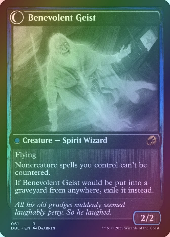 Malevolent Hermit // Benevolent Geist (DBL) (61) / Foil — cara 2 de 2
