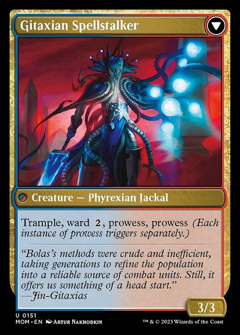 Khenra Spellspear // Gitaxian Spellstalker (mom) — cara 2 de 2