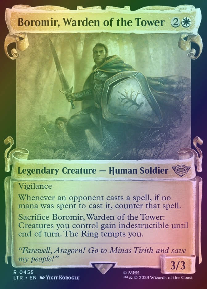 Boromir, Warden of the Tower (LTR) (455) / Showcase / Foil