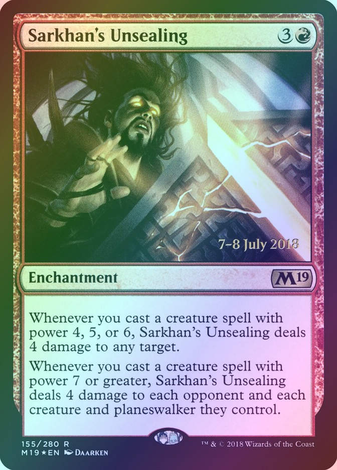 Sarkhan's Unsealing (PM19) (155s) / Foil