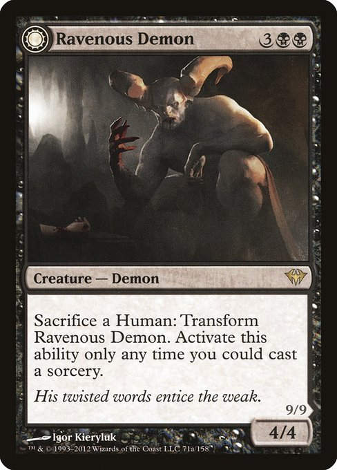 Ravenous Demon // Archdemon of Greed (DKA)