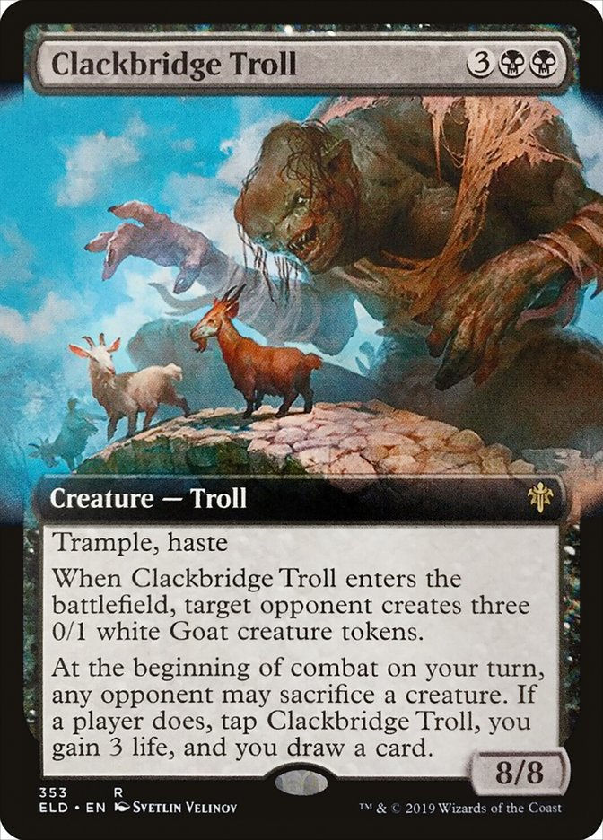 Clackbridge Troll (ELD) (353) / Extended Art
