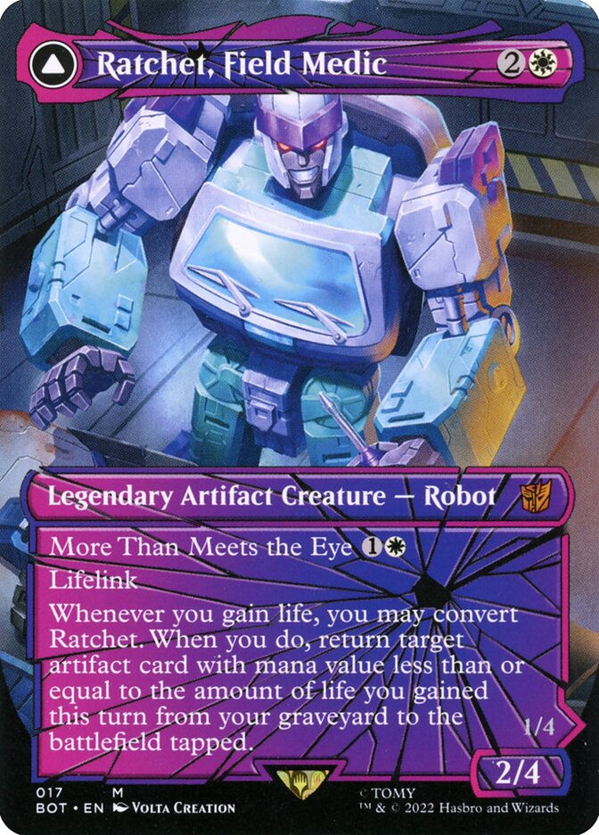 Ratchet, Field Medic // Ratchet, Rescue Racer (BOT) (17) — cara 1 de 2