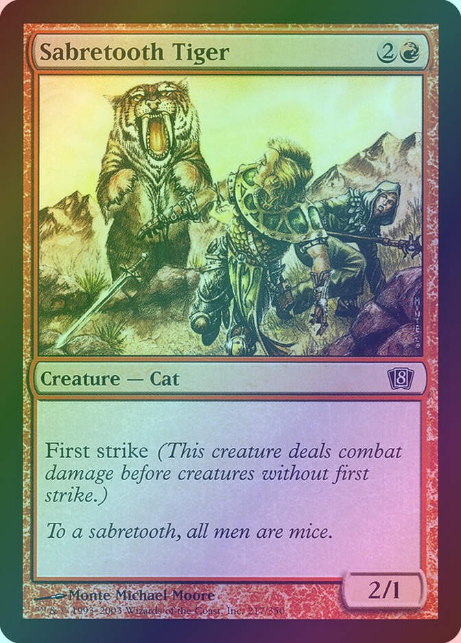 Sabretooth Tiger (8ED) (217★) / Foil