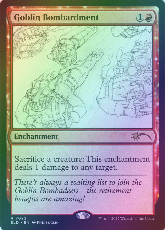 Goblin Bombardment (SLD) (7022) / Foil