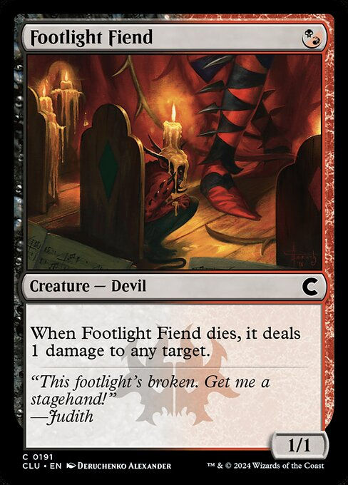 Footlight Fiend (clu) (191)