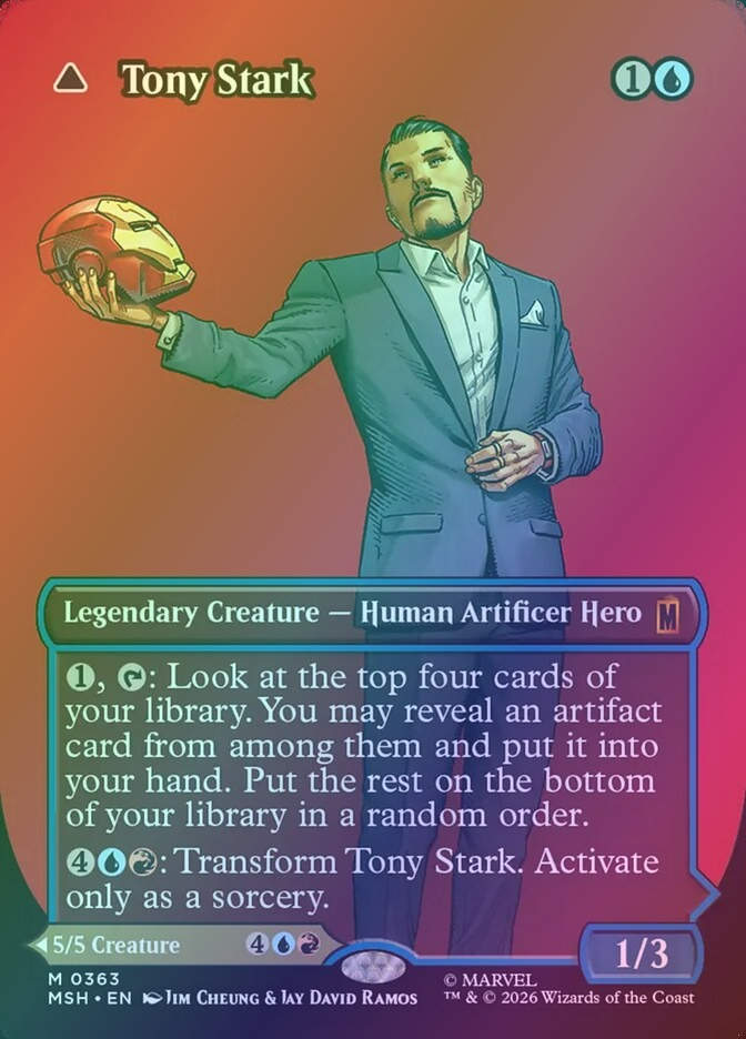 Tony Stark // The Invincible Iron Man (MSH) (363) / Borderless / Foil