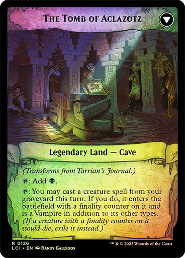 Tarrian's Journal // The Tomb of Aclazotz (lci) / Foil — cara 2 de 2