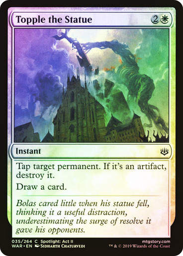 Topple the Statue (WAR) (35) / Foil