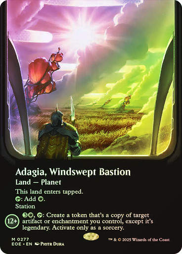Adagia, Windswept Bastion (EOE) (277) / Borderless Foil